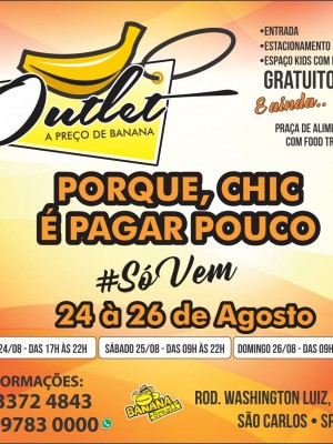 Outlet Banana 24 a 26 de agosto